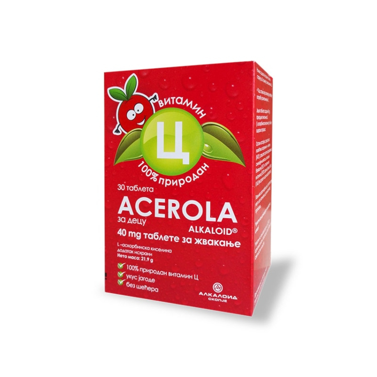 Acerola 40mg 30 tableta za žvakanje